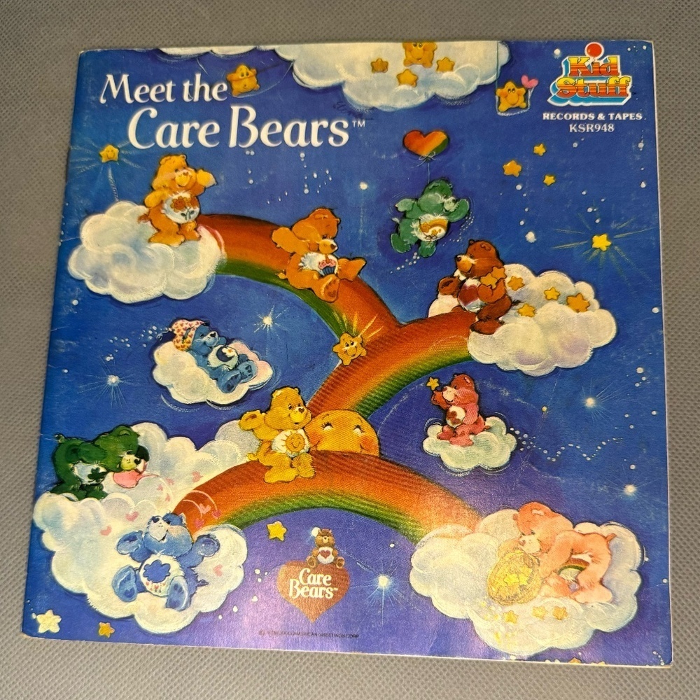 Vintage Care Bears Record Book.   "Meet the Care Bears" 1982